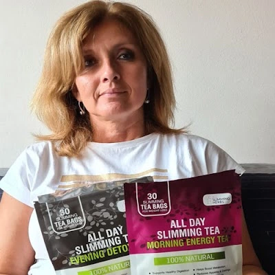 All Day Slimming Tea customer testimonial Patricia M.